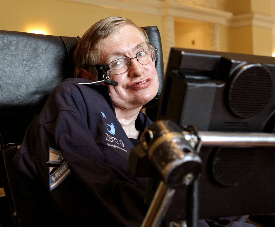 FILE  PHOTO: British physicist Stephen Hawking answers questions during an interview in Orlando