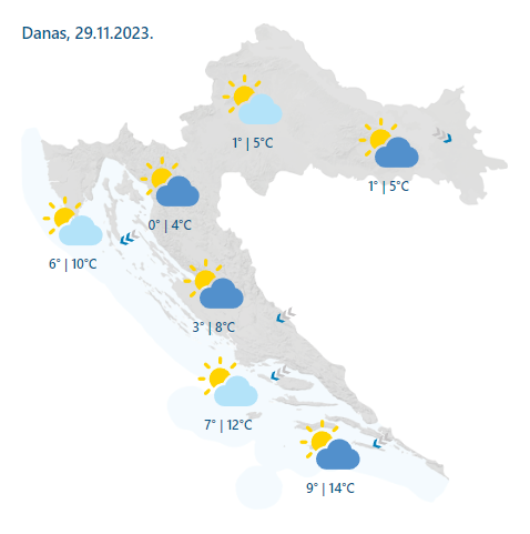 Danas nagla promjena vremena koja donosi kaos: Obilne kiše i snijeg za vikend u cijeloj zemlji!