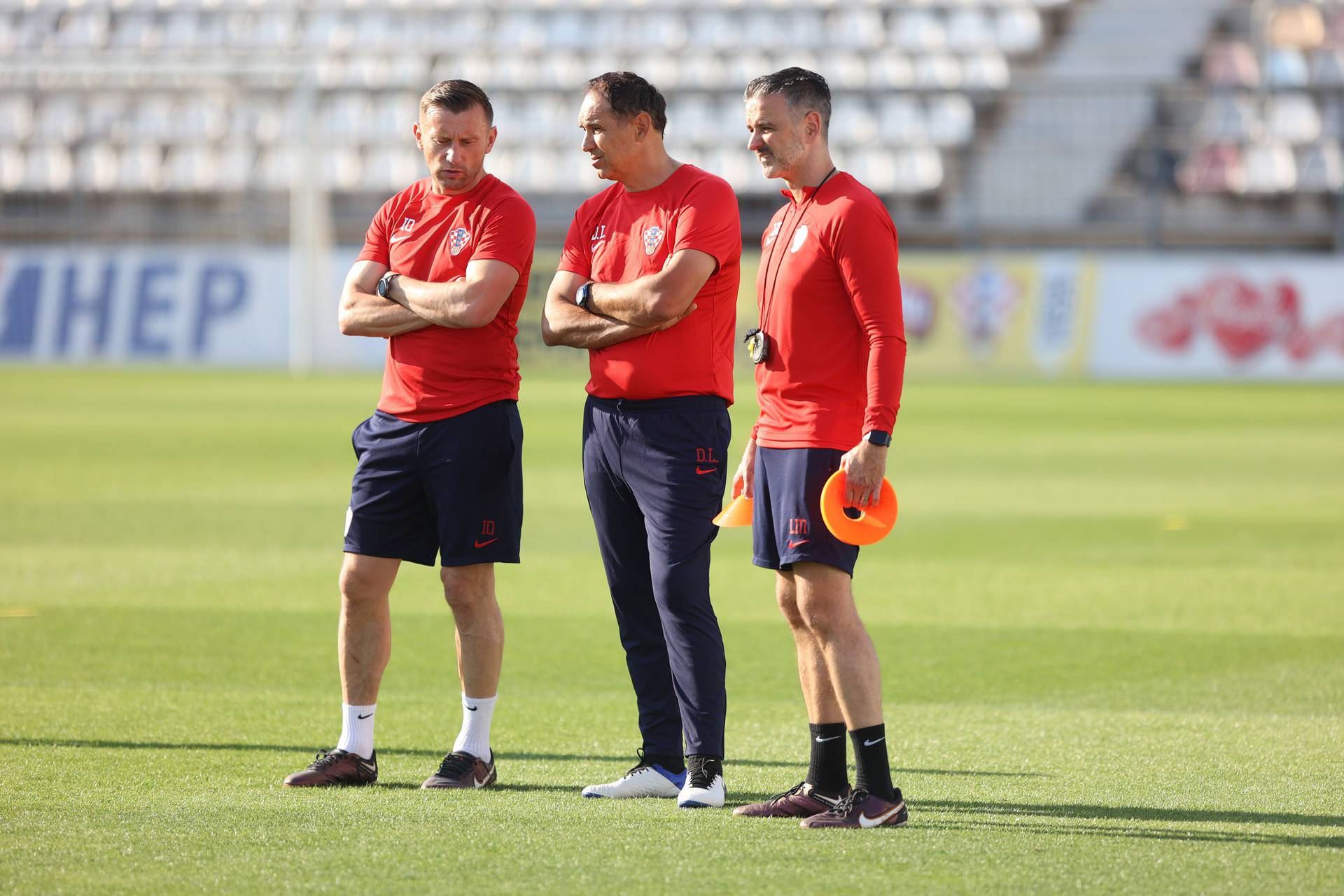 Rijeka: Na stadionu Rujevica održan trening Hrvatske nogometne reprezentacije 