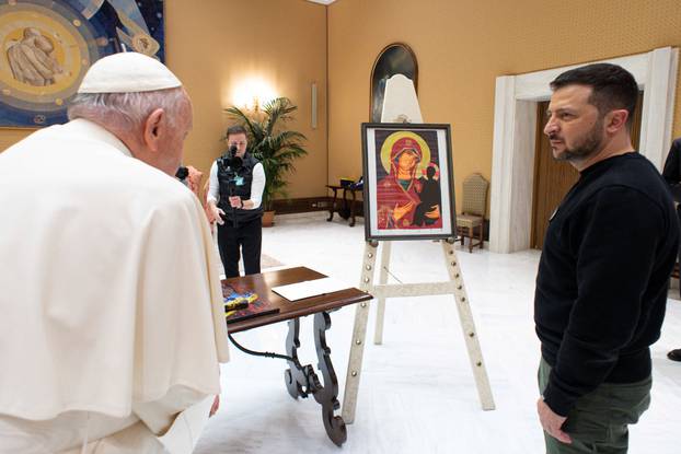 Pope Francis meets with Ukrainian President Volodymyr Zelenskiy