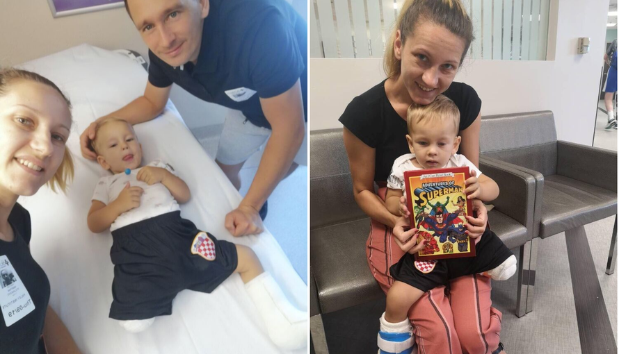 Dinamovci oduševili: Čestitali rođendan malom Šimunu (2)