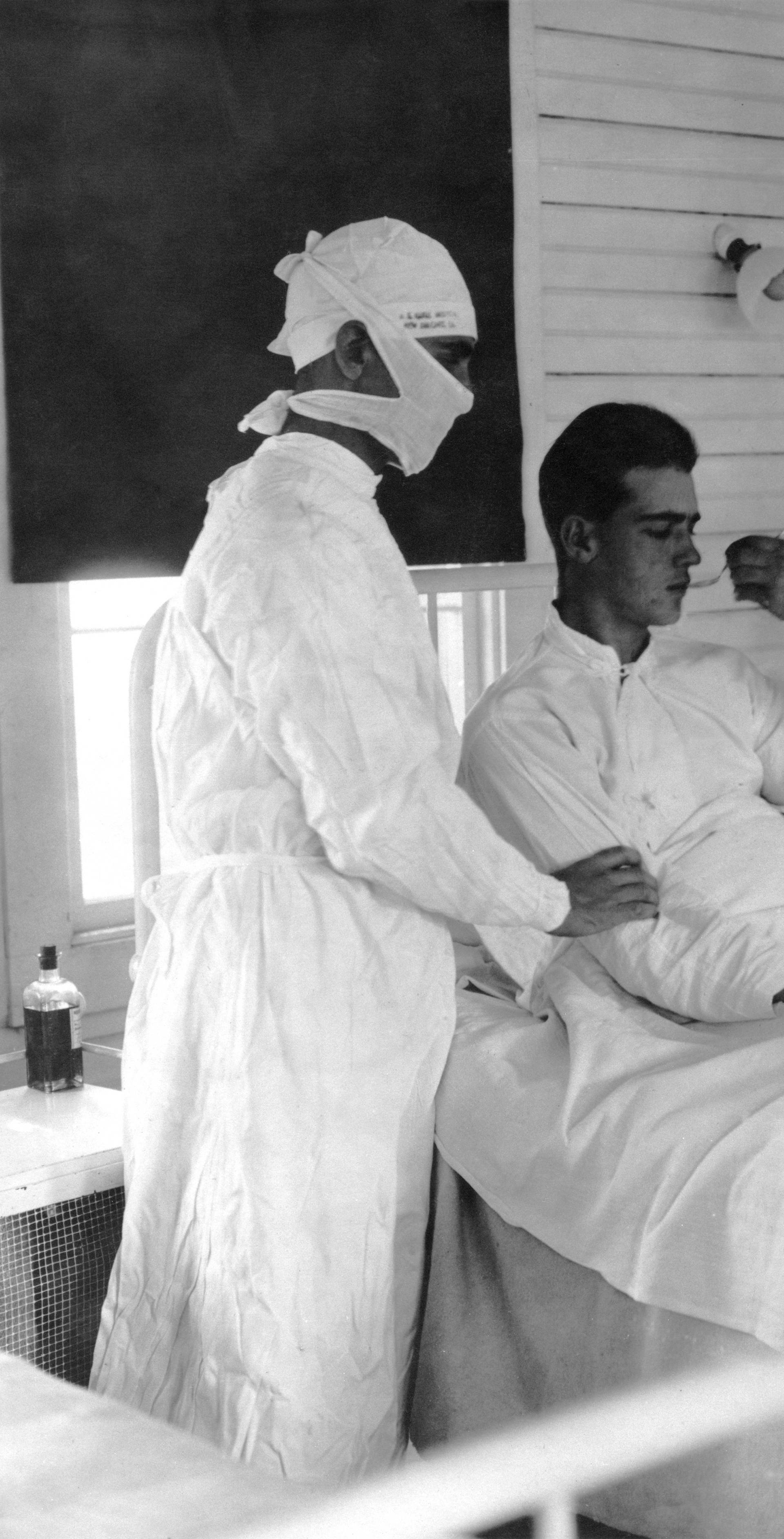 Spanish flu nursing ward, 1918