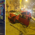 VIDEO Detalji teške prometne u Zagrebu: Vozač teško ozlijeđen, prošao kroz crveno, udario bus