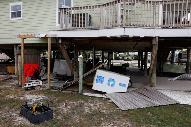 Aftermath of Hurricane Isaias, in Gulf Breeze, Florida