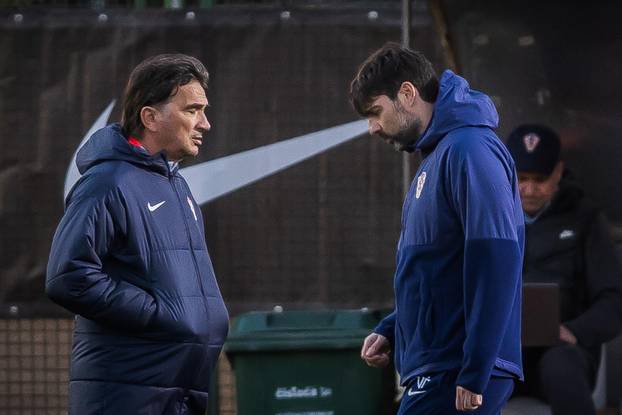 Trening hrvatske nogometne reprezentacije na splitskom Poljudu