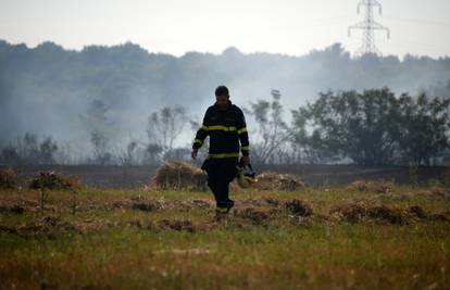 Kanaderima lokalizirali požar u Balama: Izgorjelo preko deset hektara trave i niskog raslinja