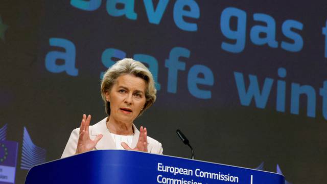 European Commission hold a news conference in Brussels