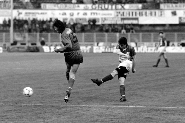 Zagreb: Savezna liga Jugoslavije, Dinamo - Borac, 7.4.1990.