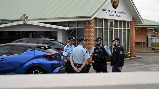 Aftermath of a knife attack at the Assyrian Christ The Good Shepherd Church, in Sydney