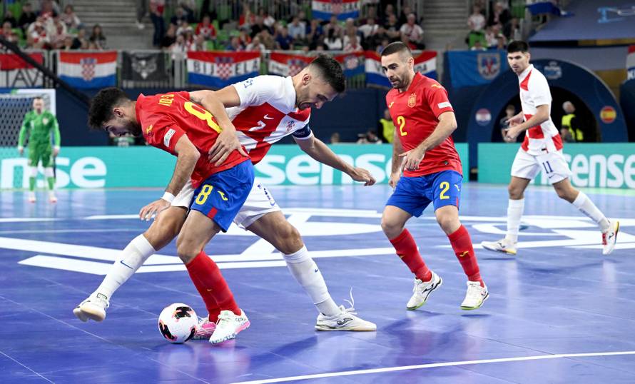 Susret Hrvatske i Španjolske u polufinalu Europskog prvenstva u futsalu