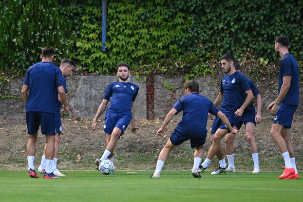 Zagreb: Trening nogometaša Dinama uoči utakmice protiv Vikinga