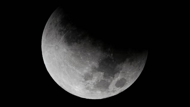 The Beaver 'blood' Moon partial lunar eclipse is seen in Washington