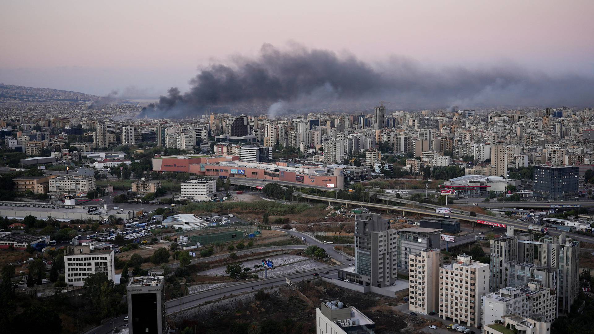 Smoke billows over Beirut after overnight Israeli air strikes