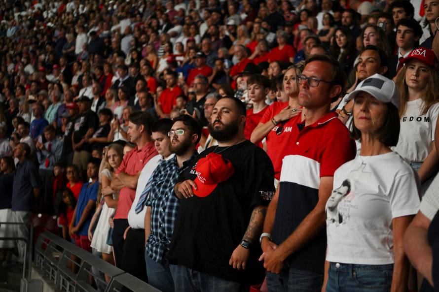 Memorial service for slain conservative commentator Charlie Kirk, in Glendale