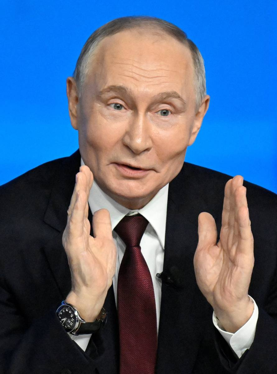 Russian President Putin holds the annual press conference in Moscow