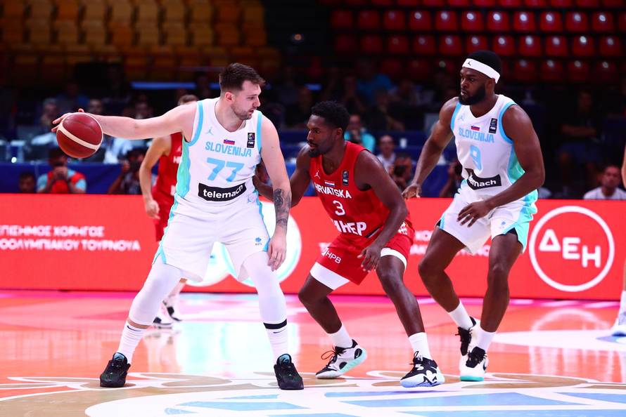 Pirej: Kvalifikacijski košarkaški turnir za Olimpijske igre u Parizu, Slovenija - Hrvatska