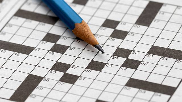 Crossword,Puzzle,With,Pencil