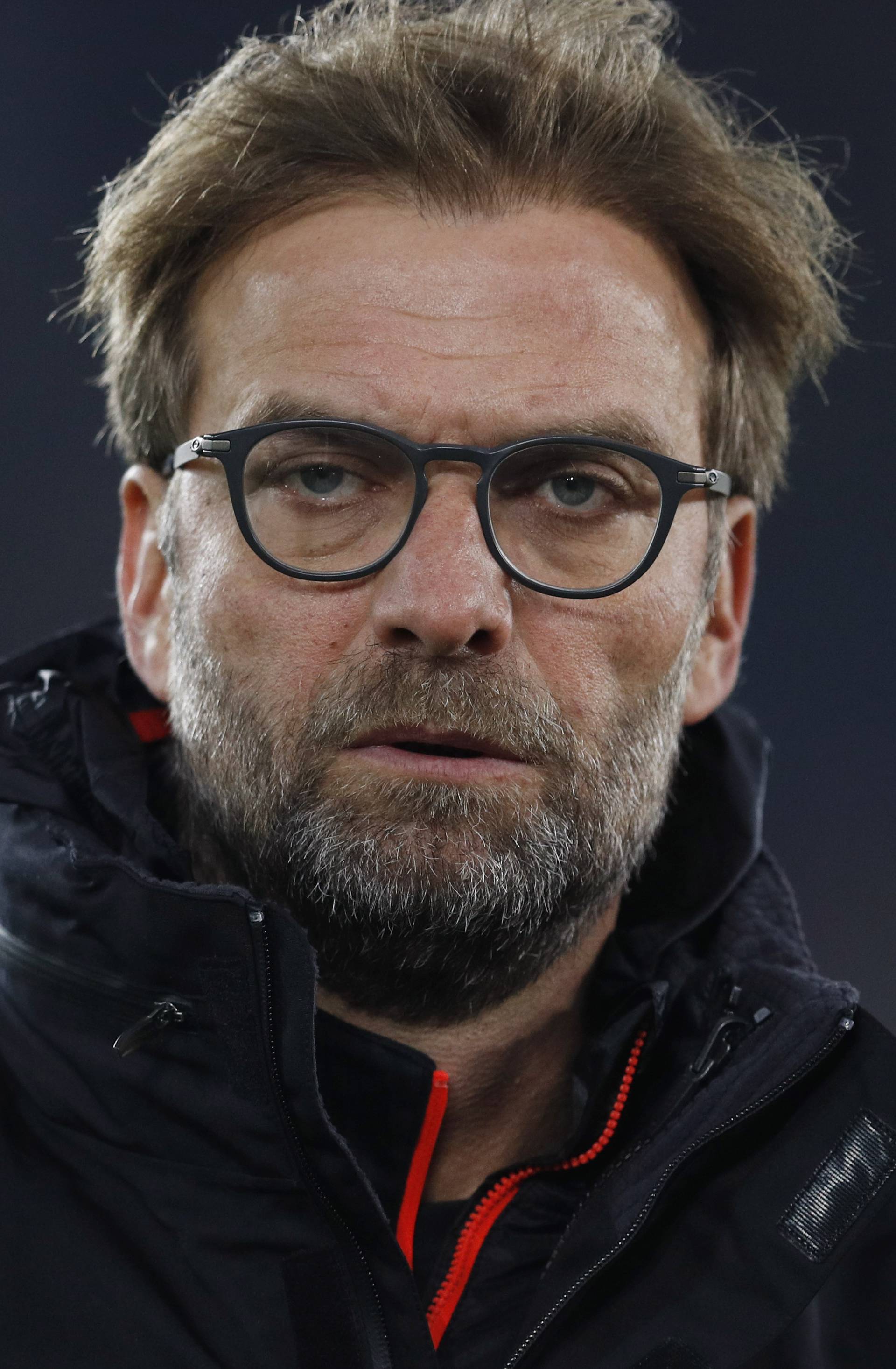 Liverpool manager Juergen Klopp before the match