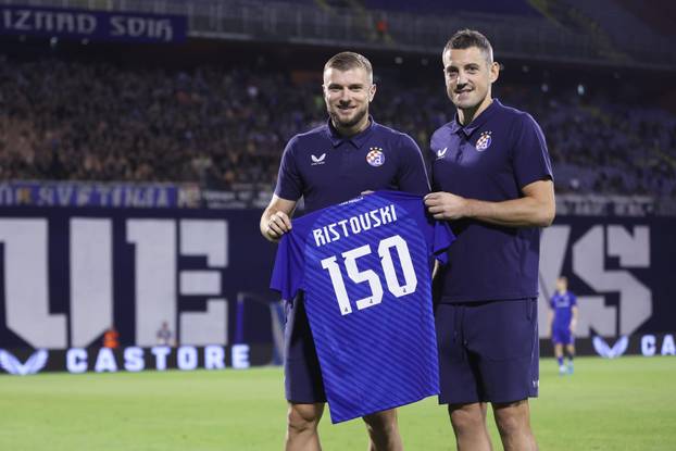 Zagreb: Stefan Ristovski dobo prigodni dres za 150. službenu utakmicu koju je odigrao u dresu Dinama