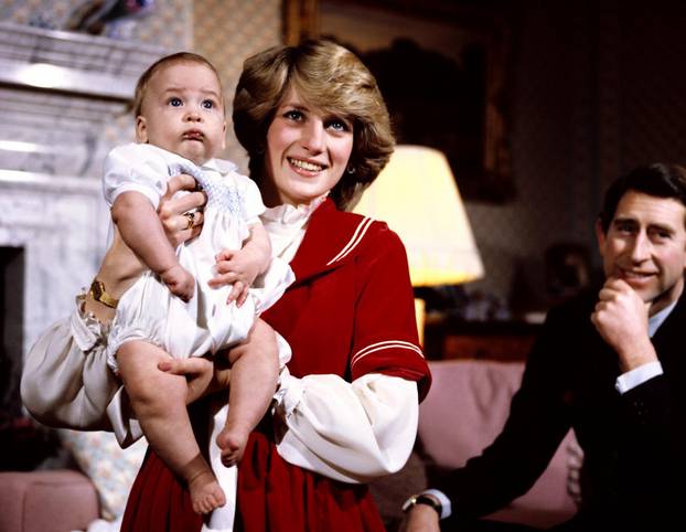 The Prince Charles and Princess Diana at Buckingham Palace