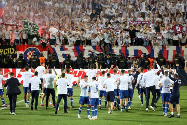 Nogometaši Hajduka slave osvajanje Hrvatskog nogometnog kupa