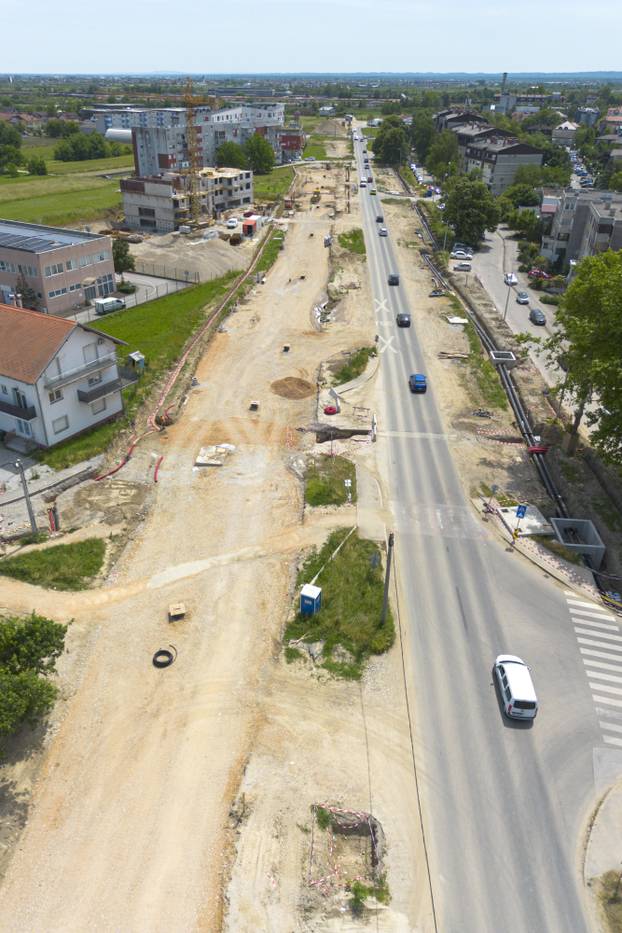 Zagreb: Radovi u Sarajevskoj snimljeni iz zraka