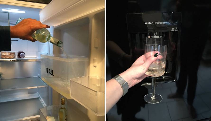 Oduševila se idejom: U dozator za vodu u hladnjaku ulila vino