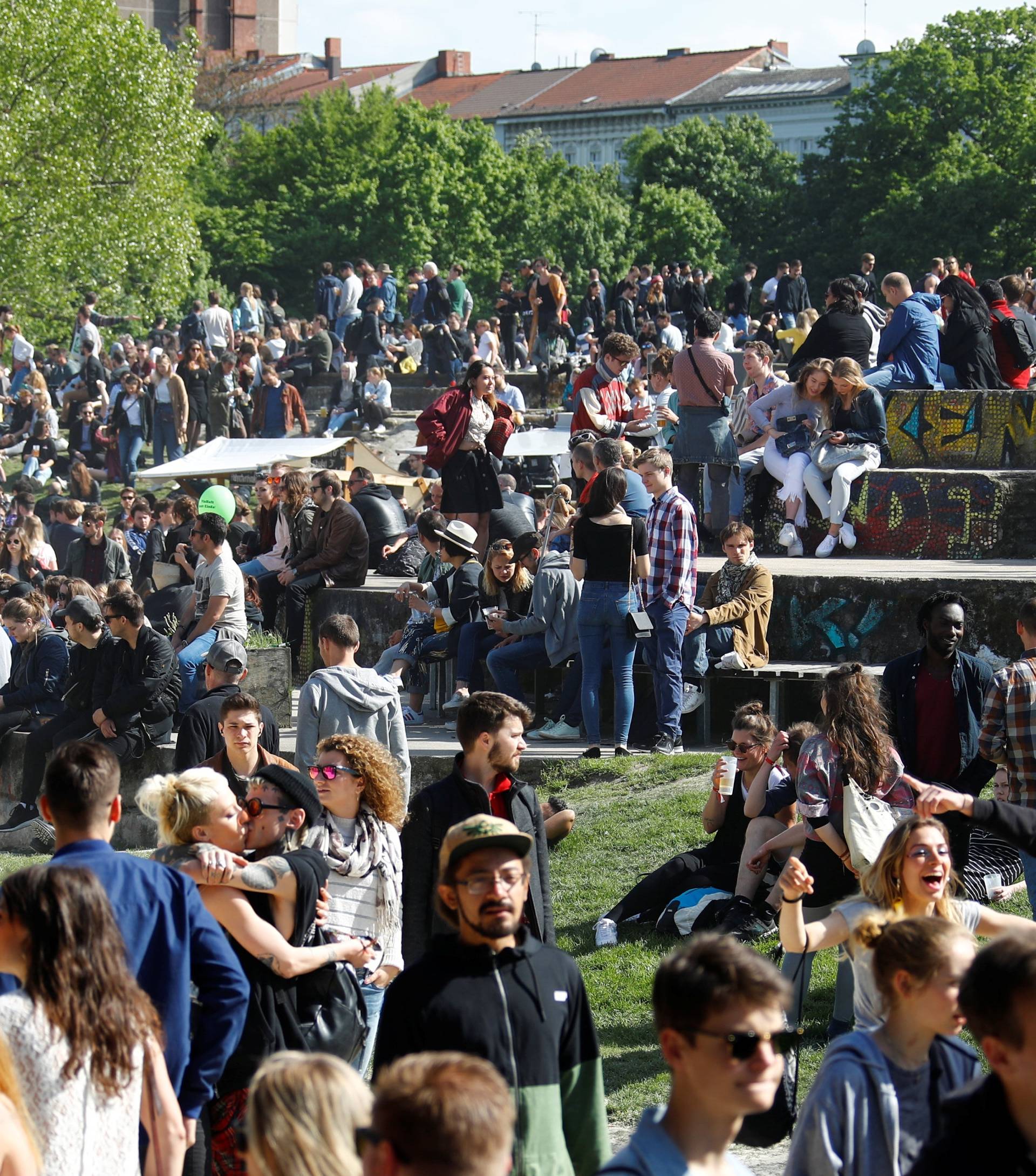 May Day celebrations in Berlin