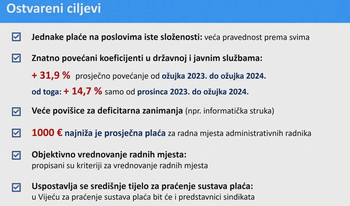 Plenković: Ovo je najveće povećanje plaća u javnim i državnim službama do sada