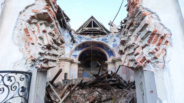 Crkva sv. Nikole i Vida u Žažini porušena u jakom jučerašnjem potresu