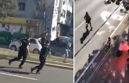VIDEO Sukob Grobara i Delija: Policajca gađali šipkom u glavu