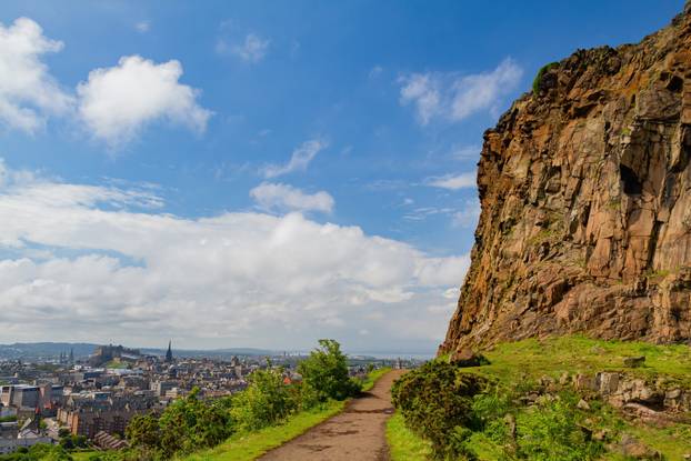 Beautiful natural landscape of Holyrood Park