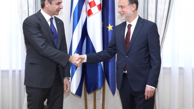 Zagreb: Gordan Jandroković primio premijera Grčke Kyriakosa Mitsotakisa