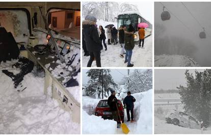 Prije godinu dana bio je kolaps: Snijeg padao na Braču, sudario se vlak kod Delnica, žičara stala