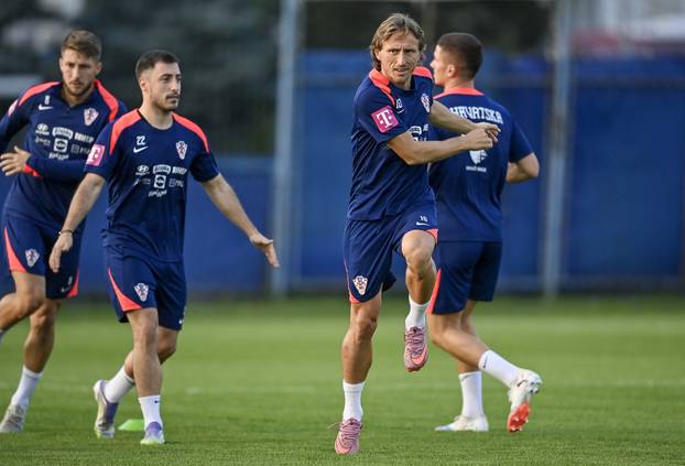 Zagreb: Trening nogometaša hrvatske nogometne reprezetacije