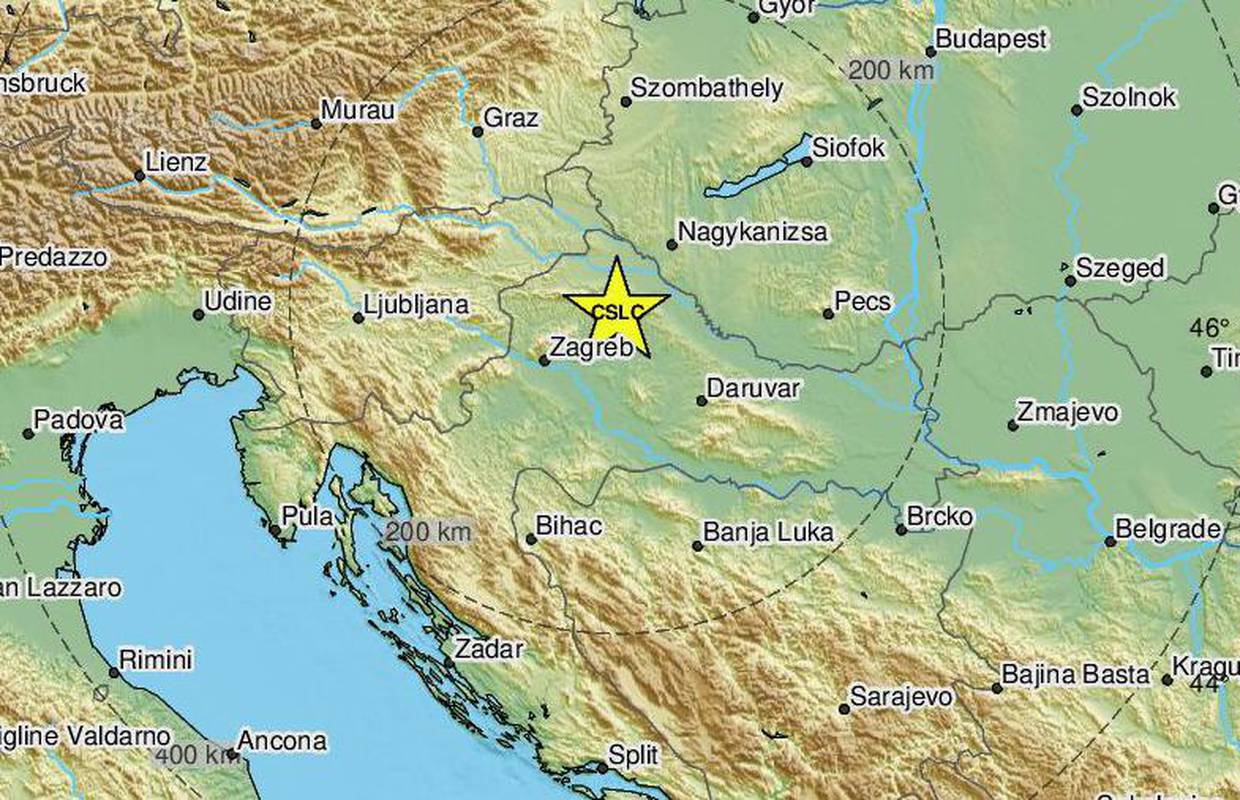 Potres od 3,5 Richtera zabilježili kod Kutine: 'Zastrašujuće je zvučalo. Osjetila se tutnjava'