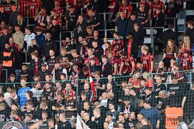 Navijači na utakmici Midtjyllanda i Rijeke u play-offu za ulazak u UEFA Konferencijsku ligu