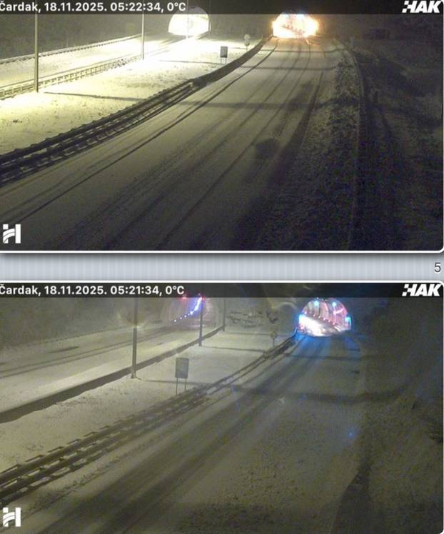 FOTO Na Sljemenu je pao snijeg, zabijelile su i Lika i Gorski kotar