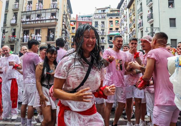 San Fermin festival (Chupinazo) in Pamplona