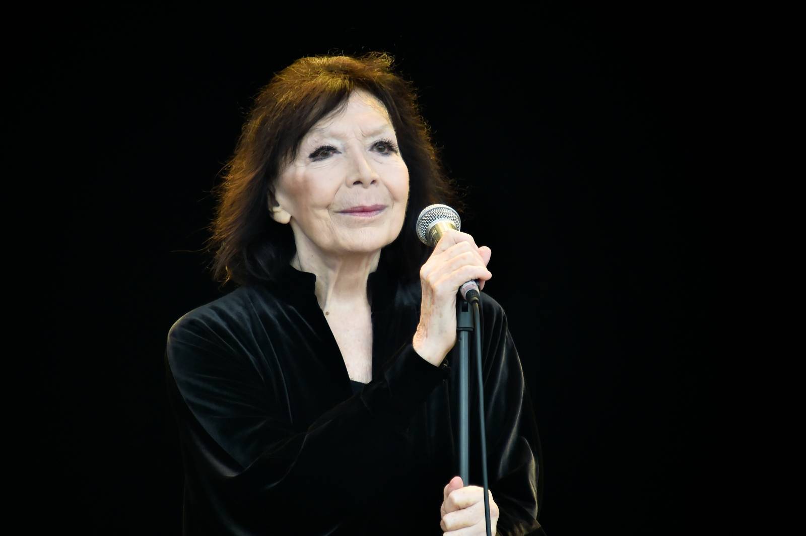 Juliette Gréco en concert lors de la Fête de l'Humanité 2015 à Paris