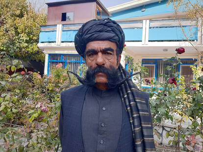 Moustache makes Afghan tailor a celebrity