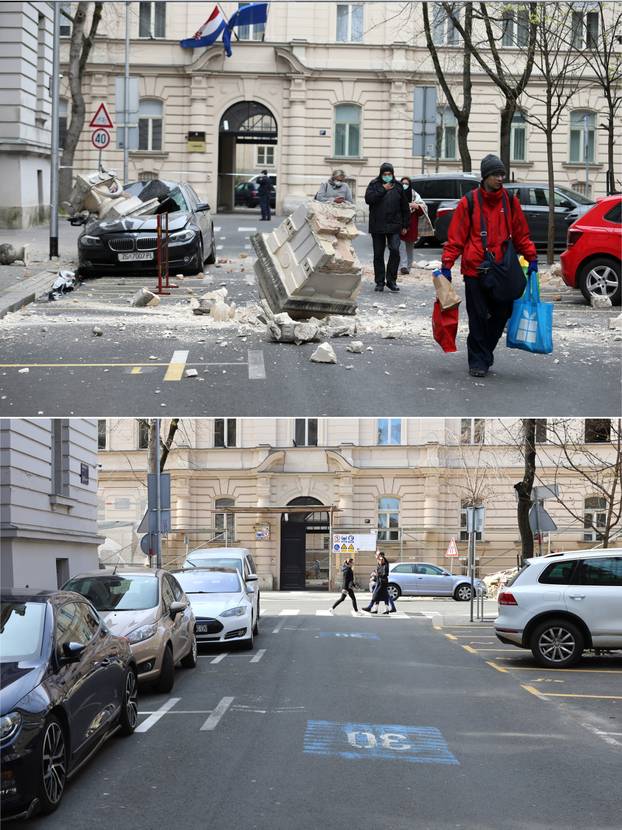 Peta godišnjica potresa: Kako je Zagreb izgledao na dan potresa, a kako izgleda danas