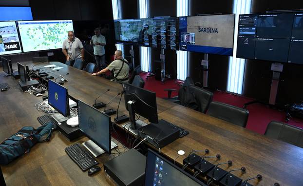 Zagreb: Obilazak Stožera za provedbu mjera sigurnosti povodom održavanja koncerta glazbenika Marka Perkovića Thompsona na prostoru Hipodroma