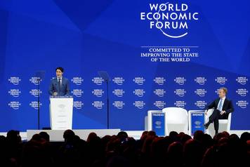 Canada's Prime Minister Justin Trudeau attends the World Economic Forum (WEF) annual meeting in Davos