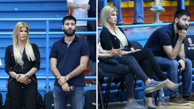 Tedeschi sa suprugom Nikom bodrio Cedevitu na utakmici...