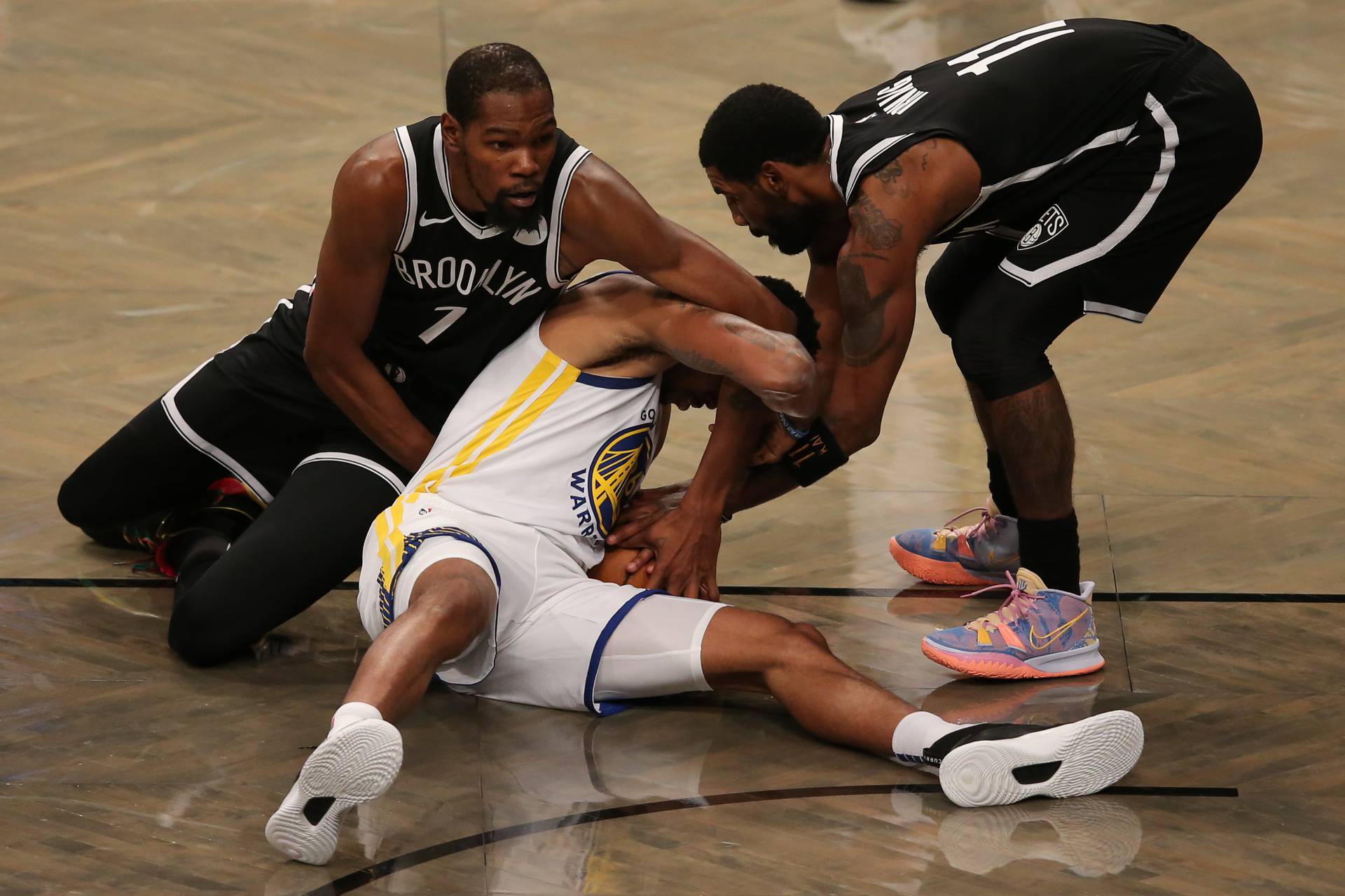 NBA: Golden State Warriors at Brooklyn Nets