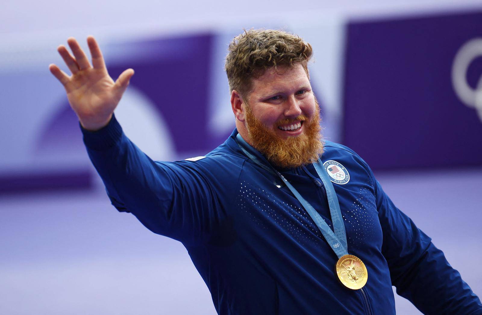 Athletics - Men's Shot Put Victory Ceremony