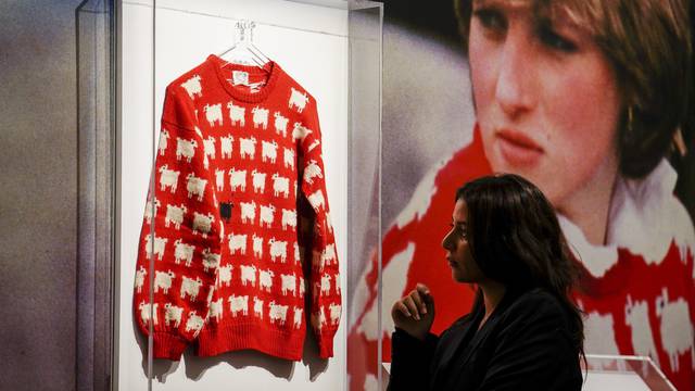 Diana, Princess of Wales' black sheep jumper sale