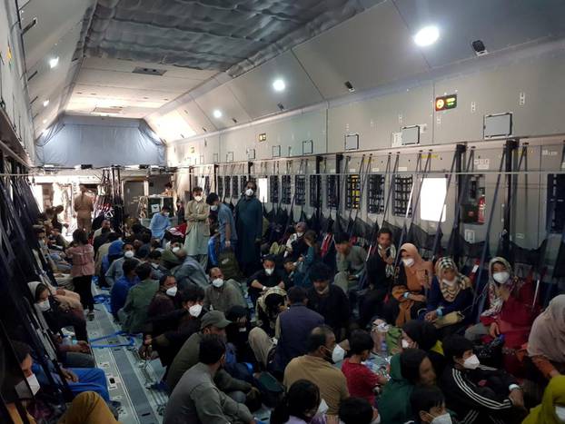 Evacuees from Afghanistan leave Kabul