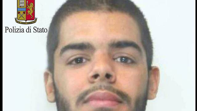 Moroccan origin Elmahdi Halili who was arrested in the northern city of Turin, Italy, is seen in this picture released by Italian Police